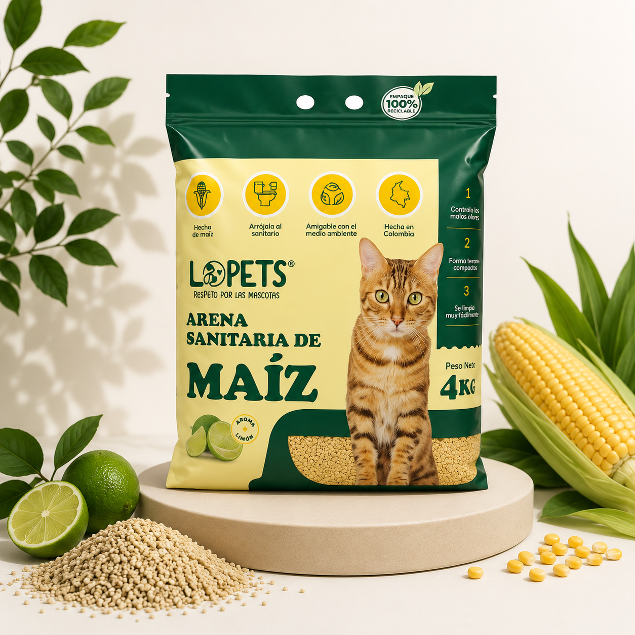Arena de Maiz Lopets